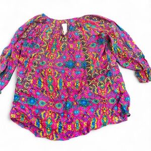 Persaman 3/4 Sleeves Floral Blouse Size Small